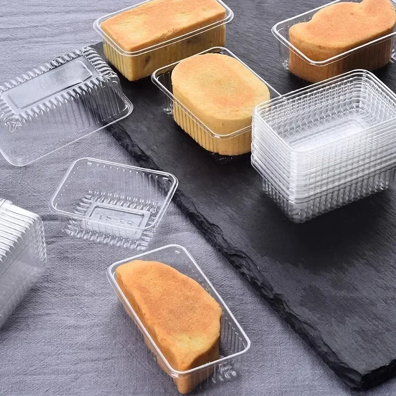 1000 Pieces Pastry Inner Tray Disposable Transparent Plastic Baking Inner Tray Dessert Mooncake Bottom Tray Food Packaging Bag 4