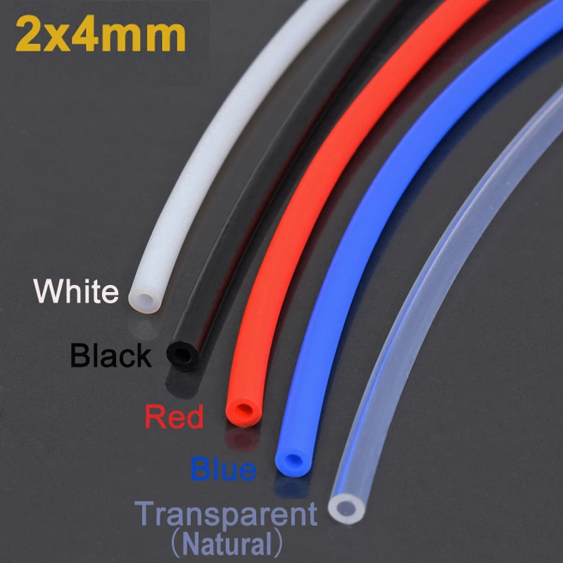 Sourcing Map Tubo Flessibile Per Carburante In Silicone Rosso, 5 Metri Di Lunghezza, Diametro Interno 4mm, Diametro Esterno 8mm, Per Auto E Moto