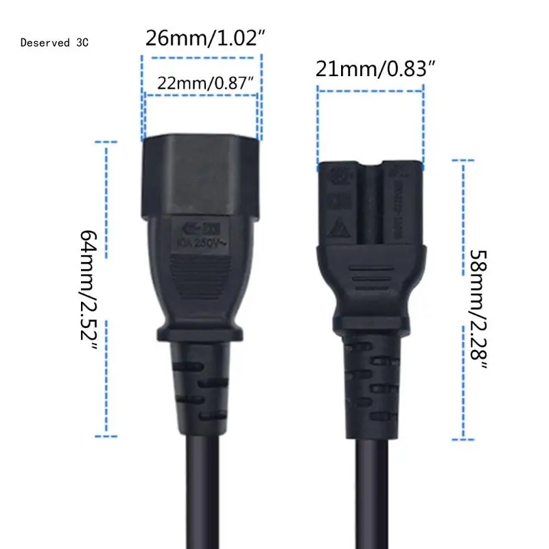 IEC 320 C15 C14 어댑터 케이블 C14 C15 소켓 노트북 전원 어댑터