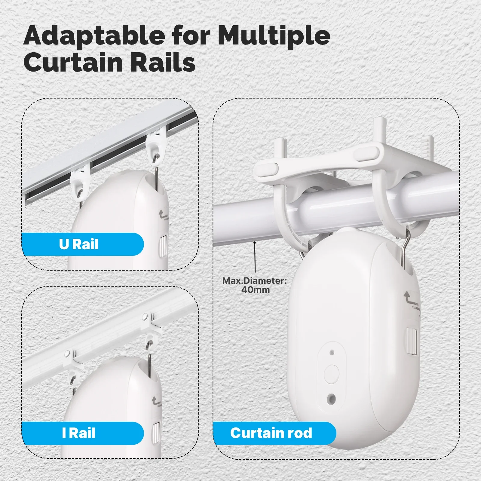 MOES Tuya Zigbee Smart Electric Curtain Robot Timing Auto Opener Light Sensor Ap
