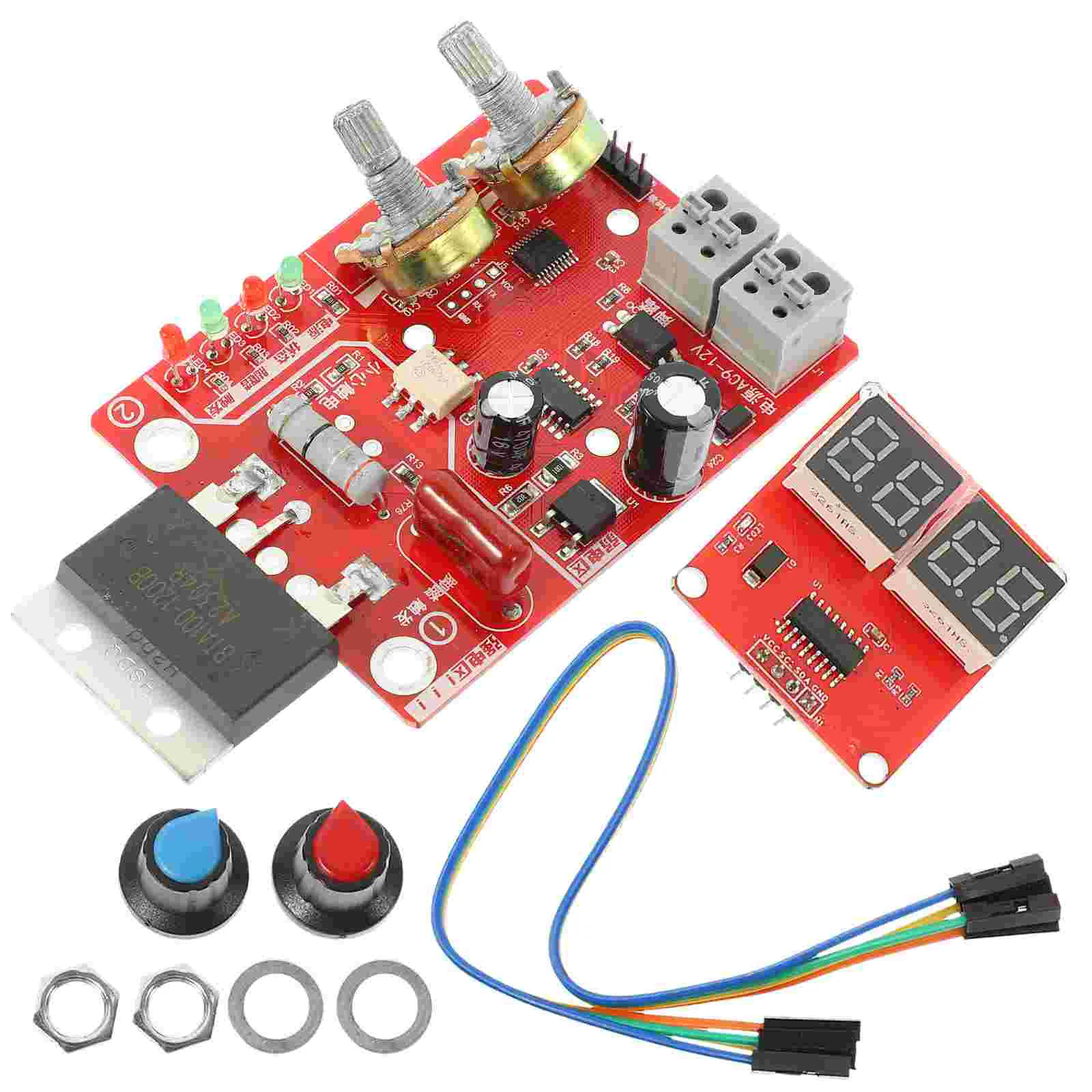 

Adjustable Spot Welding Controller Welder Board PCB Circuit DIY Equipment Panel Time Current Machine 40A 100A Digital Display