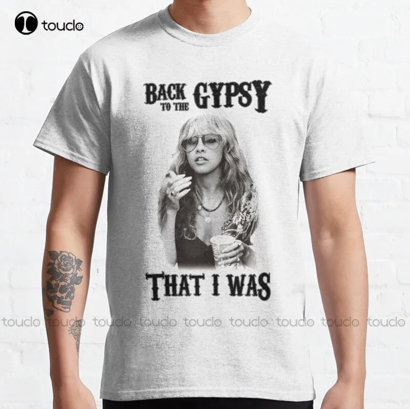 Новая классическая мужская футболка Stevie Nicks в цыганском стиле, белая хлопковая футболка, модная забавная уличная футболка в стиле Харадзюку