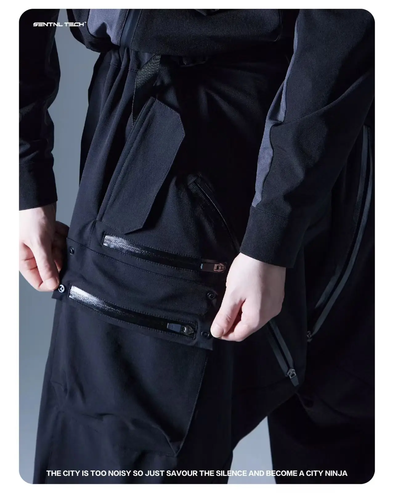 Silenstorm 25 aw Functional windbag low-waisted relaxed cargo wide-leg pants loose-fit multipocket leg op adjustment techwear
