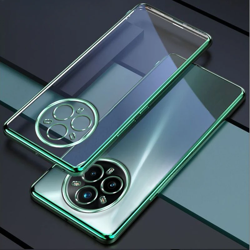 Enhanced Electroplating Soft TPU Silicone Phone Case with Lens Protection