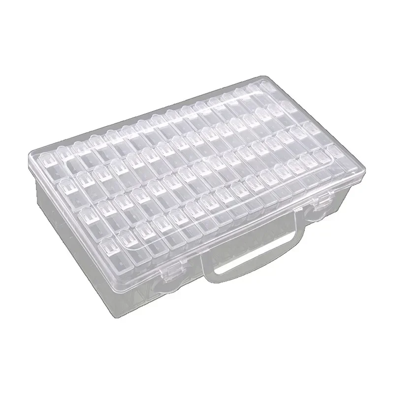 Storage Box Glass Rice Beads pp Plastic Beads for DIY