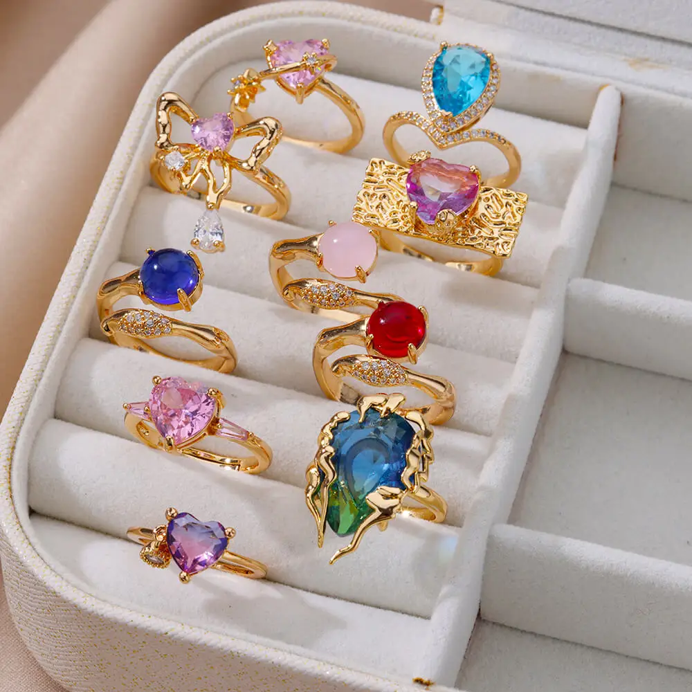 Zircon Geometric Adjustable Jewelry