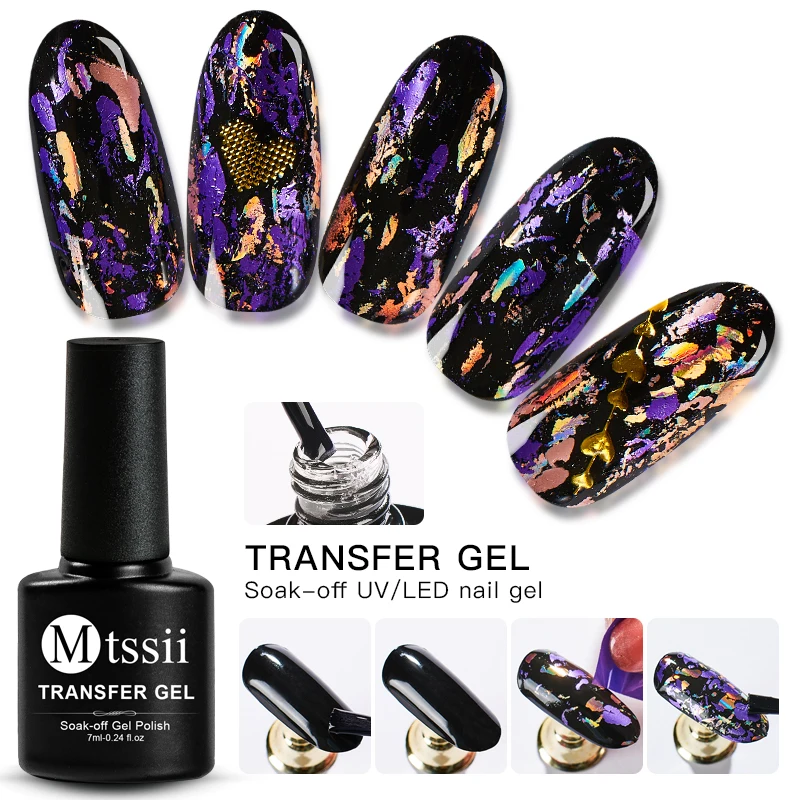 Description Picture 4 of itemFoil for Nails Nail Art Transfer Foil Holographic Adhesive Decal Starry Glue Foil Nail Tip Manicure Tool Decoration