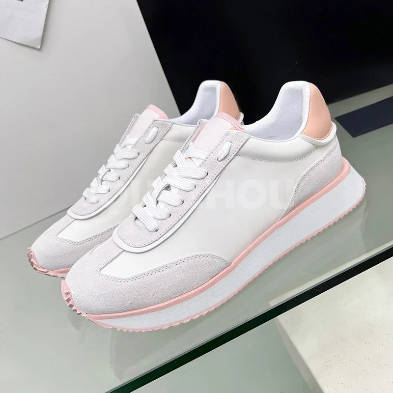 

Spring Autumn New Style Women Casual Shoes Round Head Patchwork Upper Leisure Shoes Trend Fashion Neutral Loafers