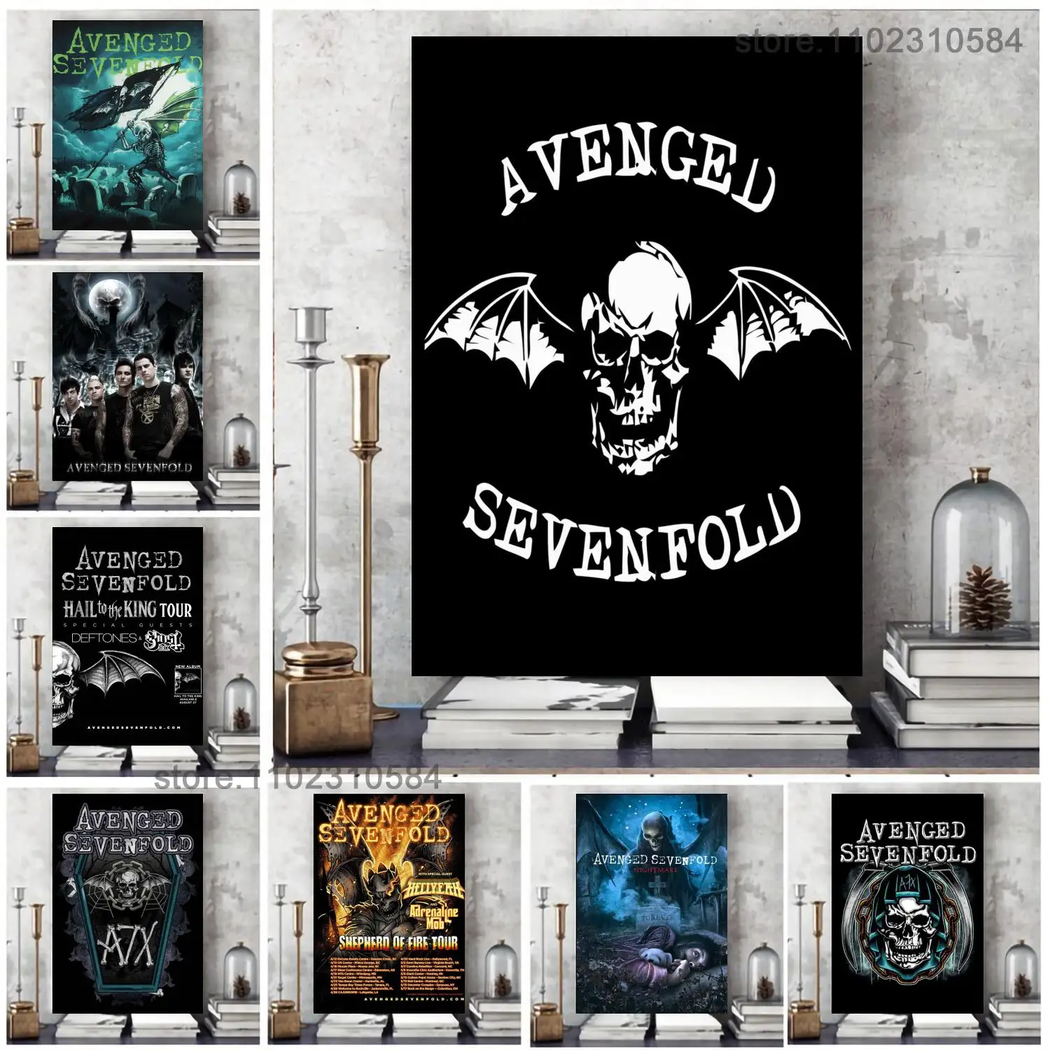 Avenged Sevenfold Love it or Die Fabric Poster Wall Art Canvas Posters  Decoration Art Poster Modern Family bedroom Painting - AliExpress