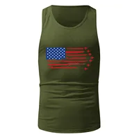 Mens Summer Tank Top Vest Breathable Plus Size US Independence Day Casual Sleeveless Shirt Loose Sportswear Bodybuilding Vest - Image 5