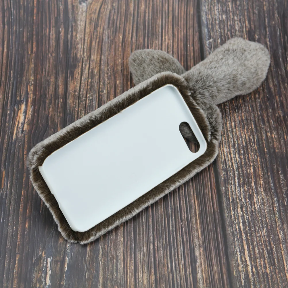 

7 Plus Accessory Cover Rhinestone Accessories Rex Rabbit Fur 8 Case Mobile Shell