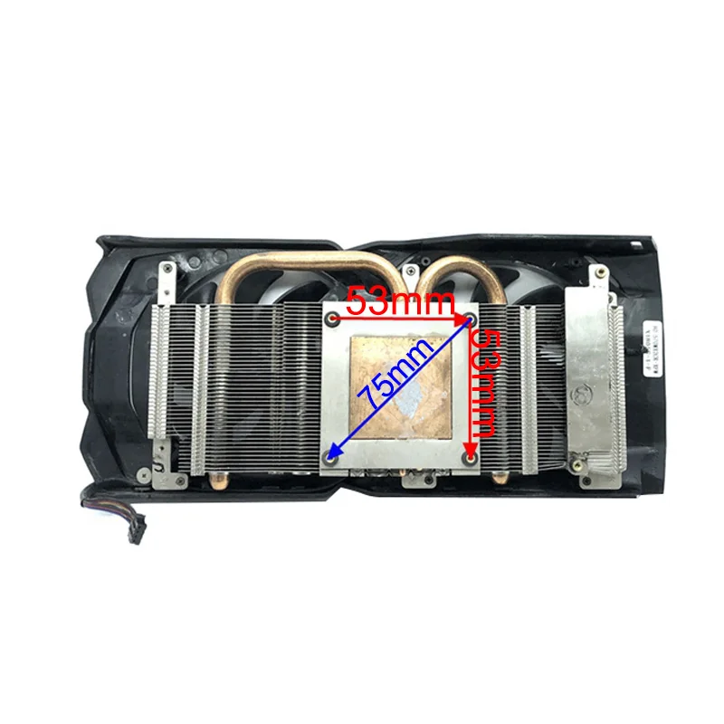 Ventilador com Caixa para Placa de Vídeo Gráfica Radiador Refrigerador Cf9010h12s Gpu Xfx rx 580 2048sp 470d 570 8gb Gpu 85 mm Cf9010h12s - Imagem 6