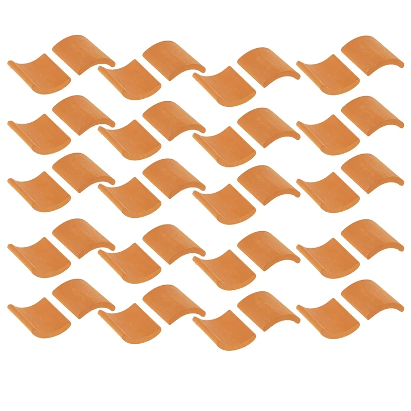 60/120 Mini Tuiles De Toit, Modèle De Sable DIY Céramique Toits DIY Mini Maison Accessoires Statue Paysage DIY Accessoires De Jardin