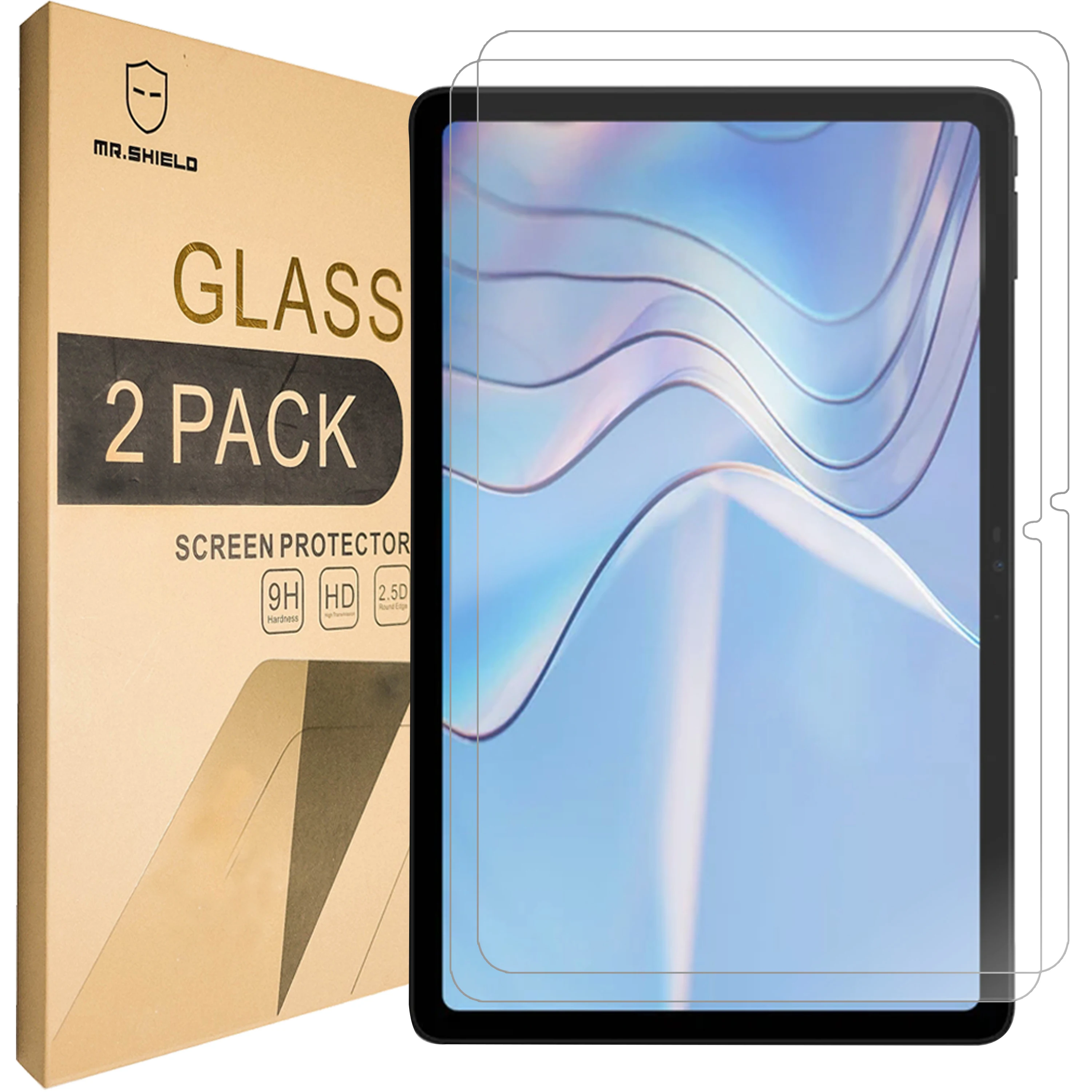 

Mr.Shield [2-PACK] Screen Protector For DOOGEE T20S Tablet [Tempered Glass] [Japan Glass with 9H Hardness] Screen Protector