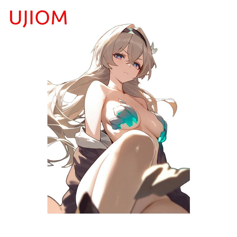 UJIOM 13cm X 9.8cm Friefly Honkai Star Rail Cool Wall Sticker Nice Bathroom Window Chambre Decals Creative Computer Decoration