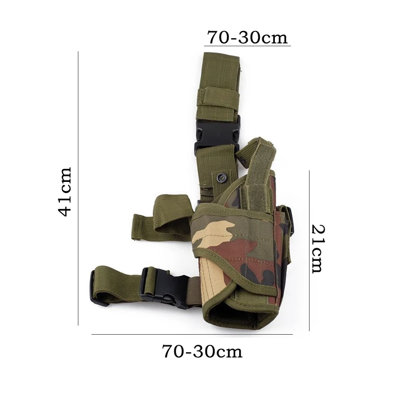 Holster Pistolet Tactique Universel – Sinairsoft – Nylon – Taille Ajustable – Molle