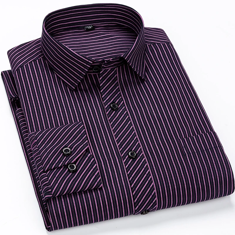 Men Dress Shirts 8XL 7XL 6XL Dress Shirts