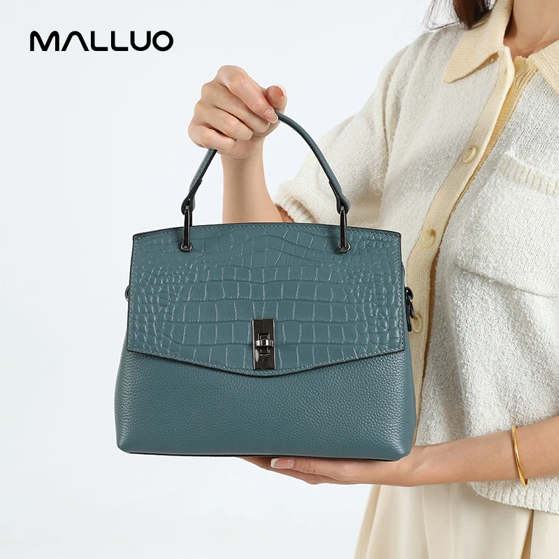 Cowhide Genuine Leather Women's Handbag Vintage Tote Bag Luxury Brand Female Crossbody Fashion Shoulder Satchel Bags For Ladies