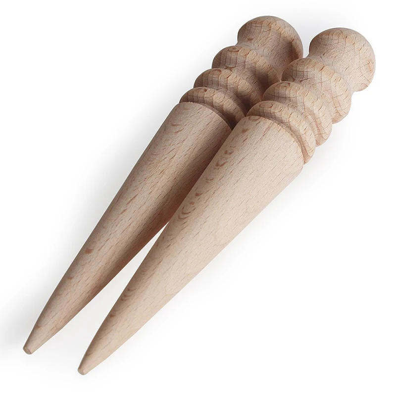 Solid wood leather polished round rod leather craft manual polished rod log DIY goods making tools