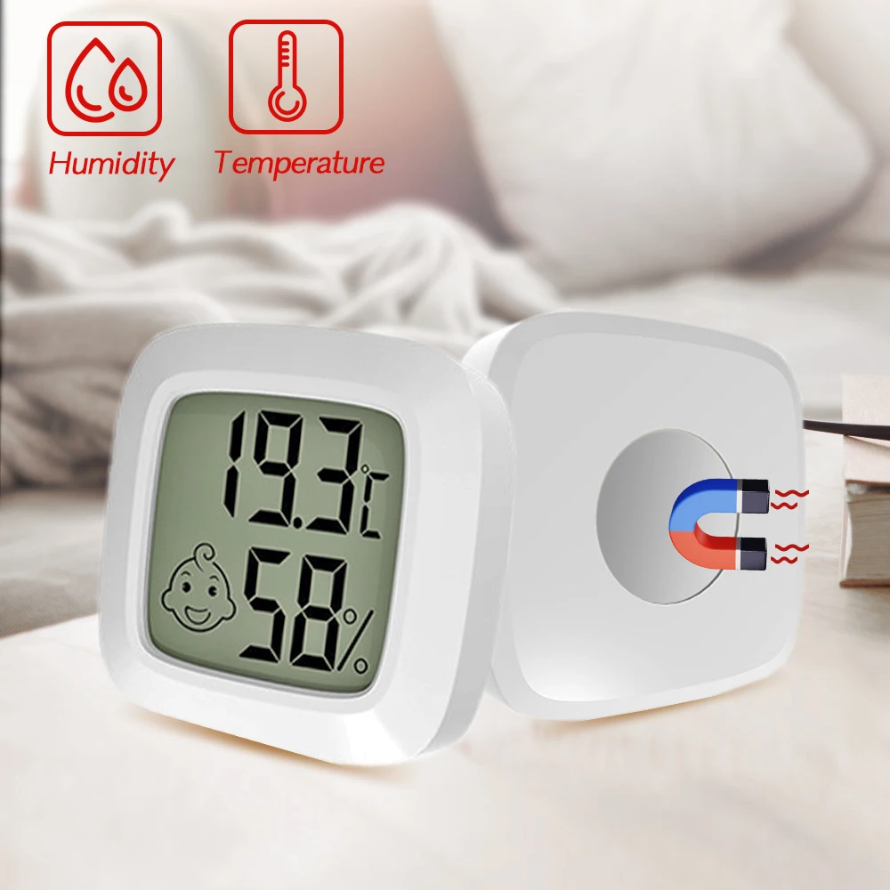 Mini Indoor Thermometer LCD Digital Temperature Room Hygrometer Gauge  Sensor Humidity Meter Indoor Thermometer Temperature