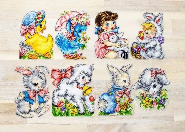 Cross Stitch Kits Plastic Aida Needlework