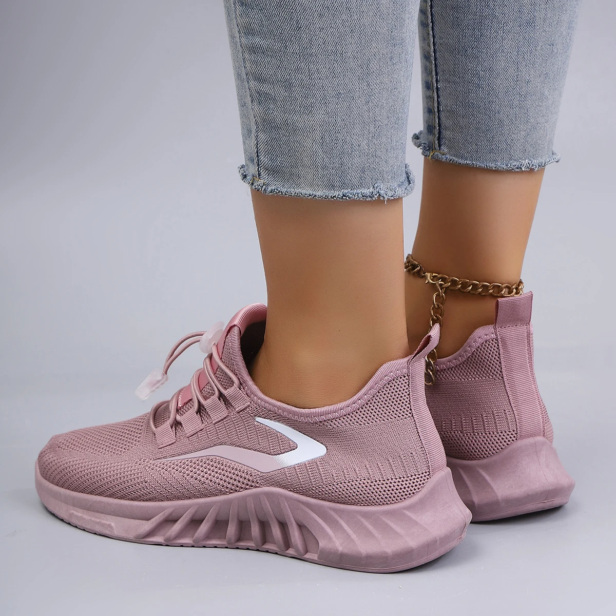 أحذية نسائية صيفية مسطحة من القماش الشبكي قابلة للتنفس، أحذية نسائية كاجوال، أحذية رياضية، تخفيضات، شحن مجاني