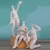 New Big 1/8BJD Body  White Skin Ball Joint Body Doll Accessories Boy Girl Toy 1