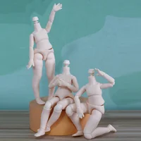New Big 1/8BJD Body  White Skin Ball Joint Body Doll Accessories Boy Girl Toy 1