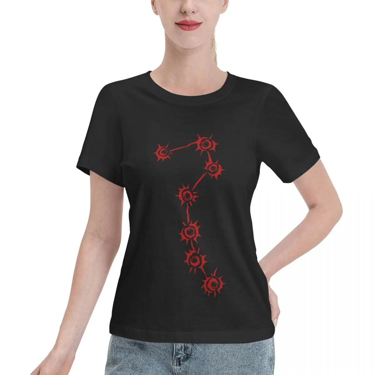Hokuto No Ken Seven Cicatrici Canotta Per Sal T-Shirt A Maniche Corte Di Base Da Donna Maglietta Fresca Vendita Calda Divertente Sarcastico Di Alta Qu