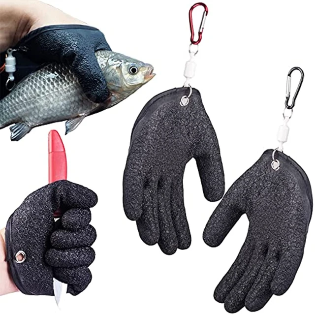 Fishing Catching Gloves Non-Slip Fisherman Protect Hand, Non Slip