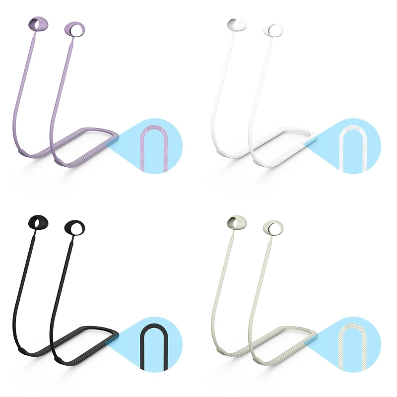 

Silica Anti-lost Neck Strap Lanyard Wireless Earphone Cord Rope Headphone Accessories Suitable for -Galaxy Buds 2