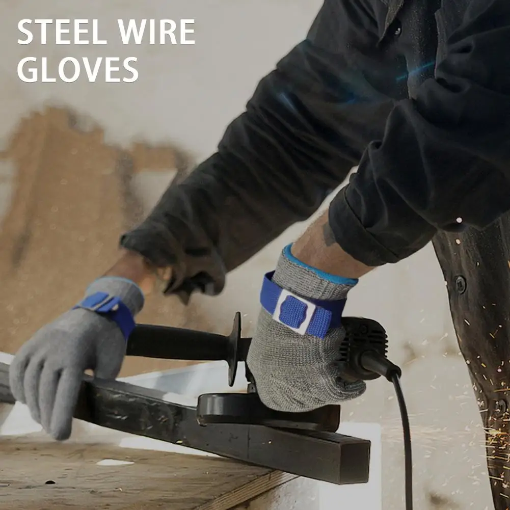 

Wire Gloves 1Pc Durable Widely Used Universal Slaughtering Kitchen Chainsaw Gloves for Workshop