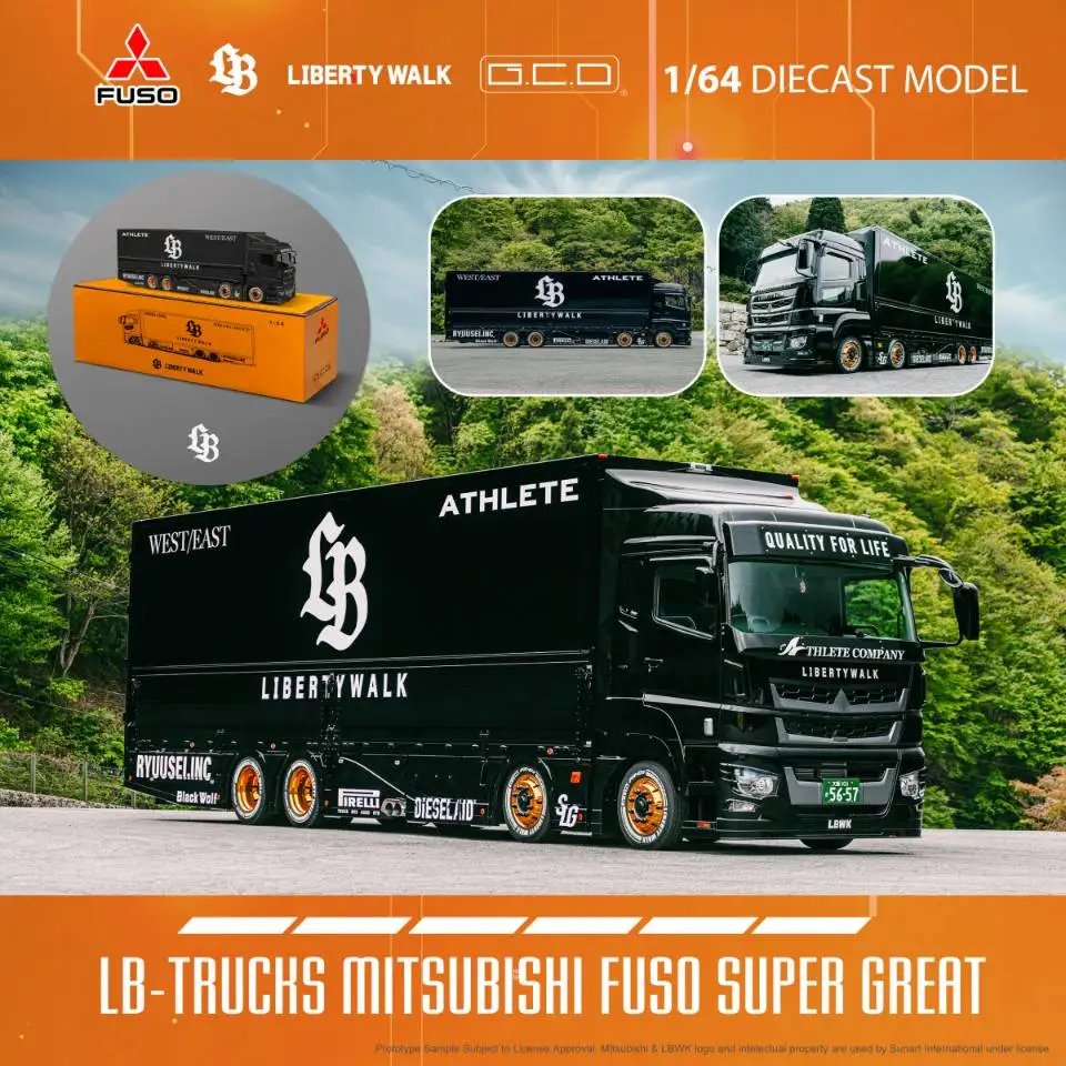 限定リバティウォーク LBWK G.C.D LB―TRUCKS ミニカー 限定リバティウォーク LBWK G.C.D LB―TRUCKS ミニカー 1/64 GCD