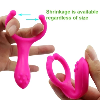 Vibrator Nipple Massage Clip Penis Vibration Sex Toy for Women Men Couple Flirting Vagina Clitoris Stimulation Clamp 2