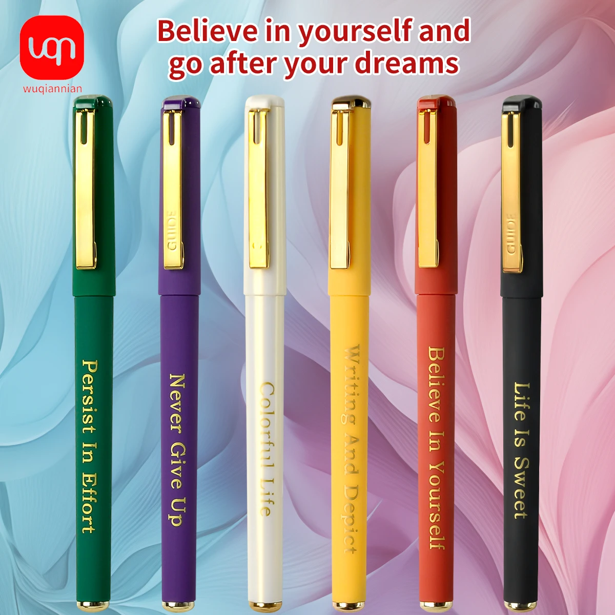 WQN Gel Pen Set Kawaii Aesthetic Stationery 0.7mm Materials School Supplies Color Markers Ballpoint pens Multi-color 3/6PCS 2