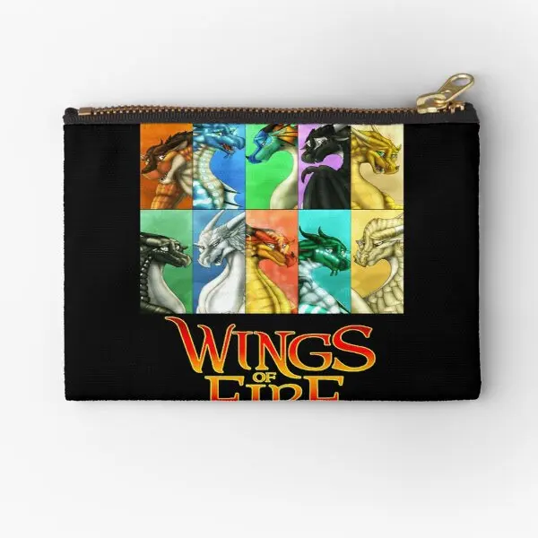 

Wings Of Fire All Together Zipper Pouches Coin Cosmetic Women Men Pocket Wallet Key Storage Money Underwear Small Bag Socks