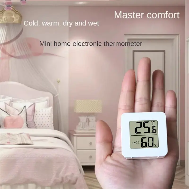 Indoor Mini Thermometer LCD Digital Temperature Room Hygrometers Gauge Sensor Humidity Meters Household Indoor Thermometer