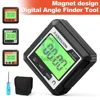 Digital Level Angle Gauge 360 LCD Electronic Protractor Mini Angle Finder Bevel Gauge Inclinometer with Magnetic Base Backlight 1