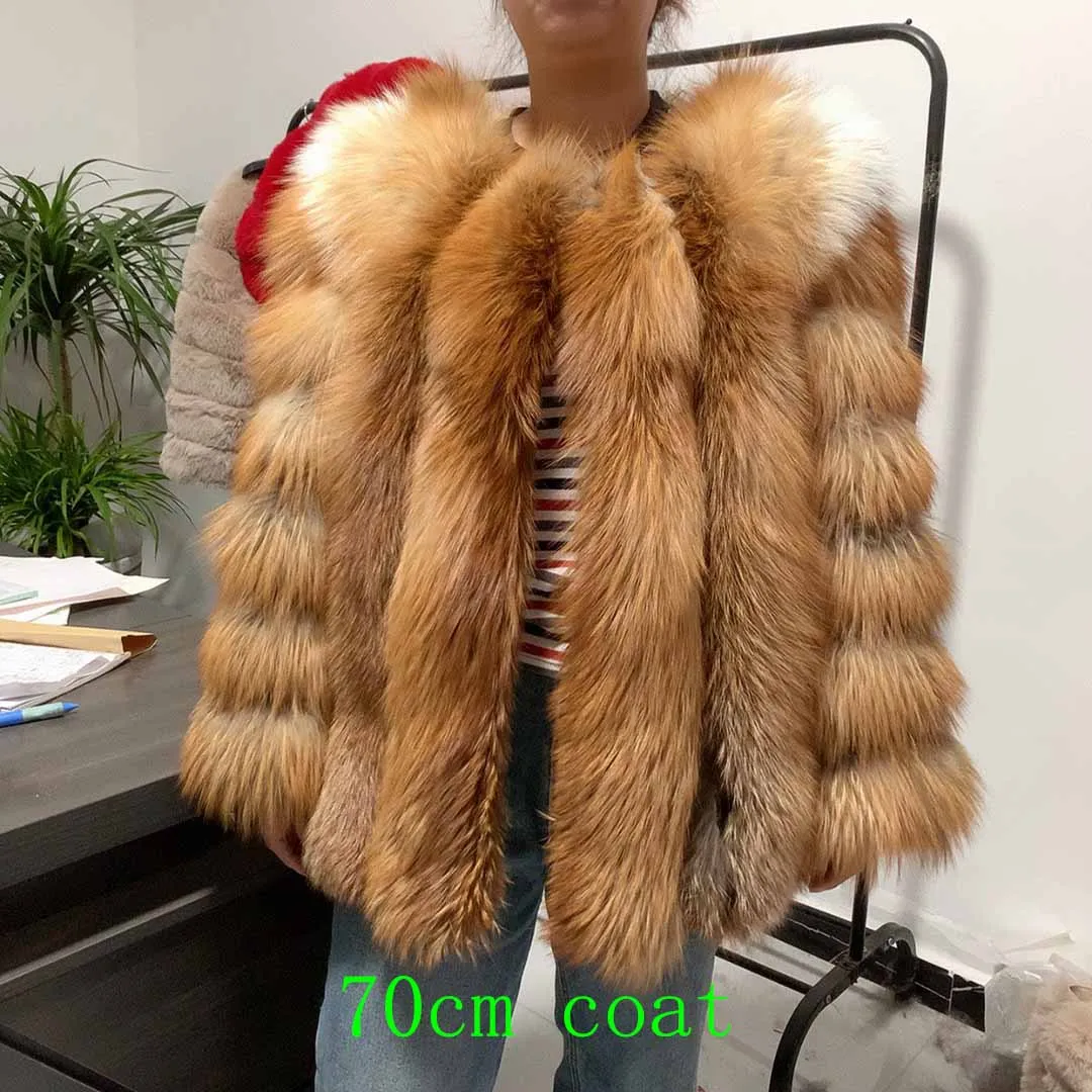 HUA QIU MEI SI Fox Fur Jacket Worn Example