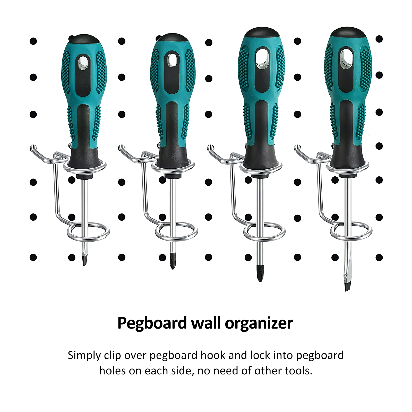 

20 Pcs Peg Board Hook Tool Holders Pegboard Wall Organizer Wall-mounted Tissues Hooks Iron