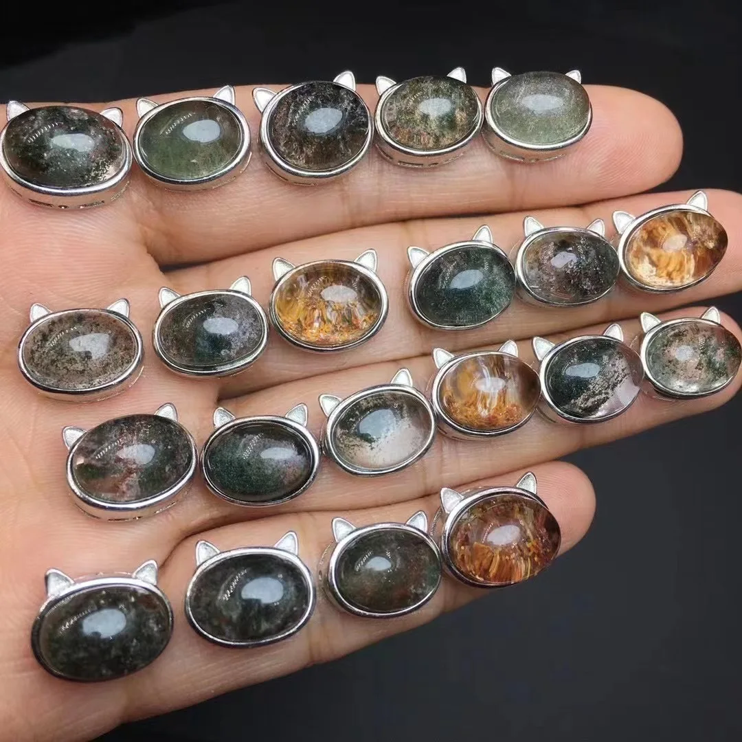 

Индивидуальная стоимость, креативный натуральный кварцевый кристалл фантом, исцеляющий кулон в виде головы кошки, специальные ювелирные изделия для подарка