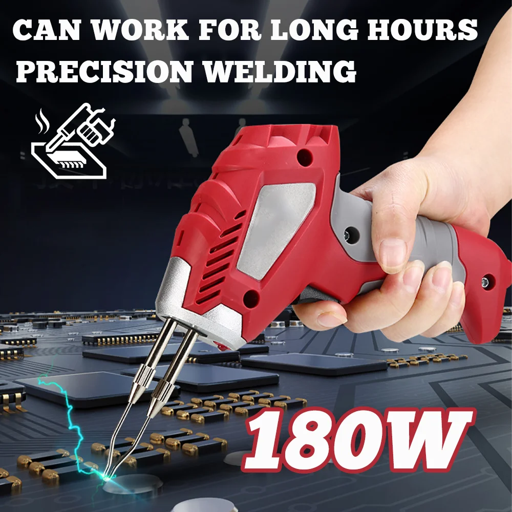 180W Soldering Iron 220V EU Industrial Grade Rapid Heat Welding Tool, Professional Soldering Gun, Home Electric Welding Machine