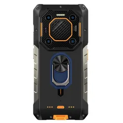 Durable Back Ring Holder Phone Case with TPU Soft Silicone Cover, 6.78 for Armor 26 Ultra (Black TPU C Blue)