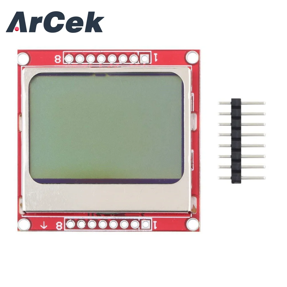 Smart Electronics Modulo Lcd Display Monitor Adattatore Retroilluminazione Bianca Pcb 84*48 84X84 Nokia 5110 Schermo Per Arduino