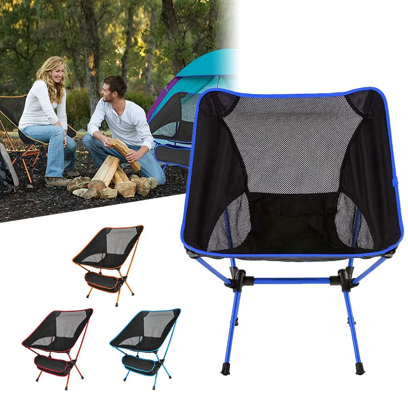 Outdoor Camping Ultralight Portable Folding Fishing Chair BBQ Hiking Seat Tool 