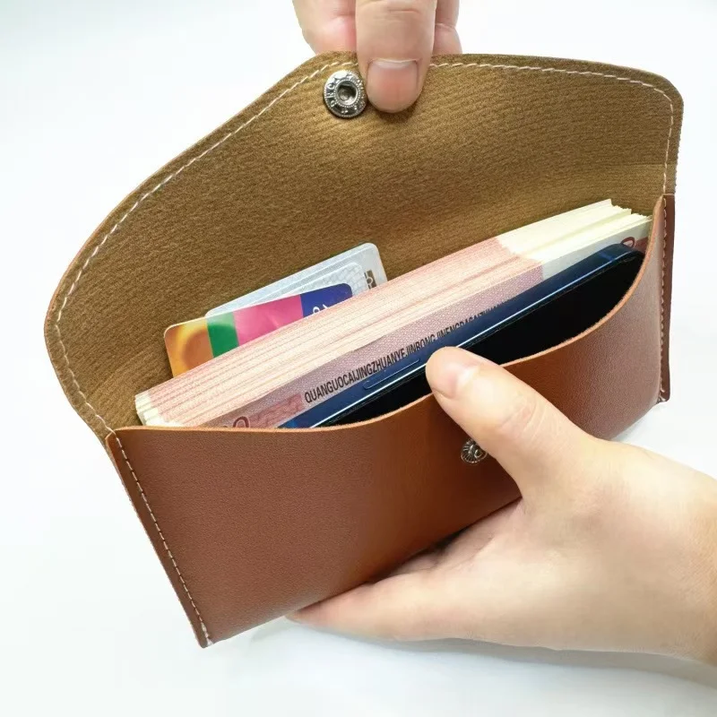 1Pcs Long Wallet Men Women Driver License Document Storage Bag Money Clip Large Capaci Multi Function Mobile Phone Bag