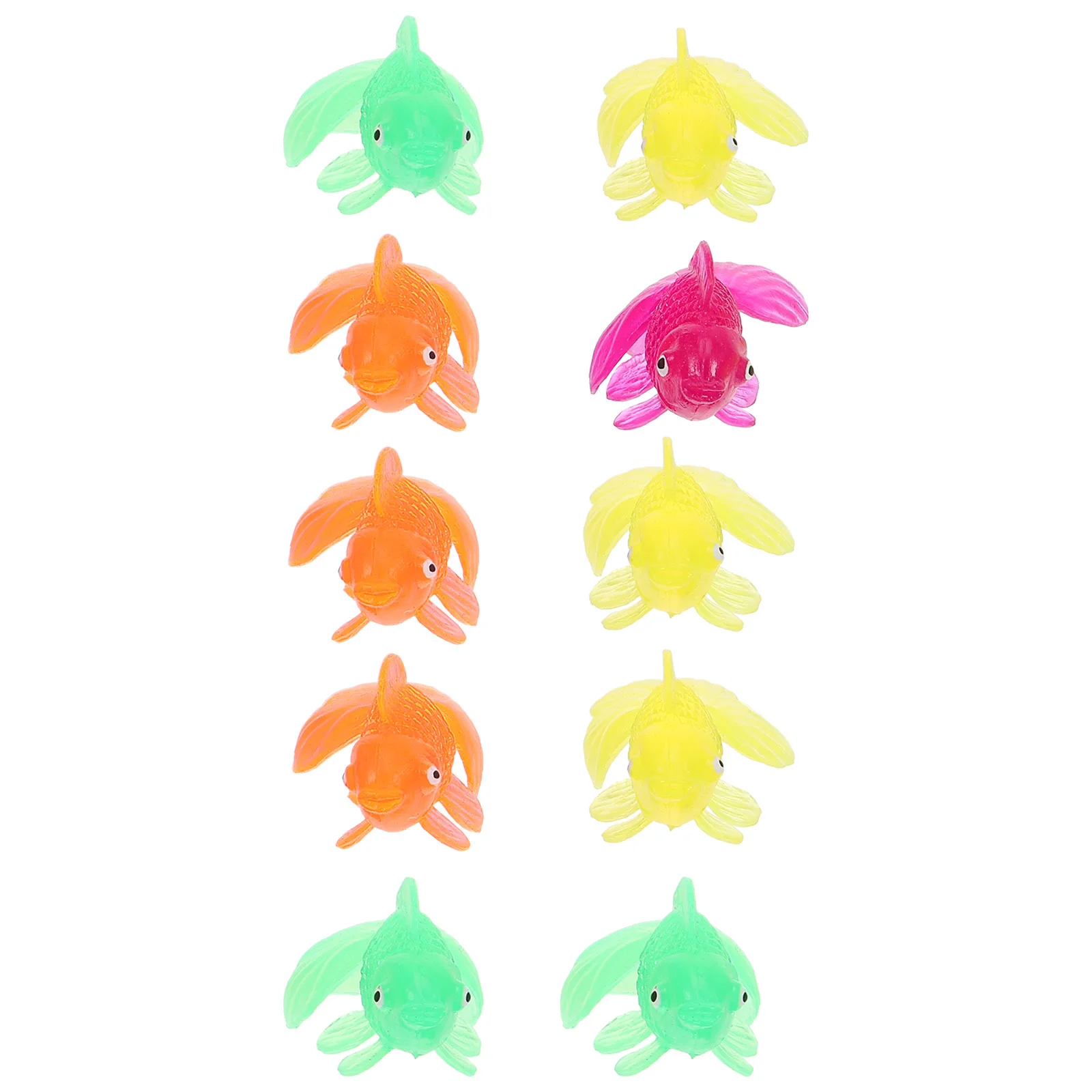 

10 Pcs Small Goldfish Gift Bag Filler Fake Miniature Plastic Animals Ornaments Kids Pretend Toy Figurines Toys