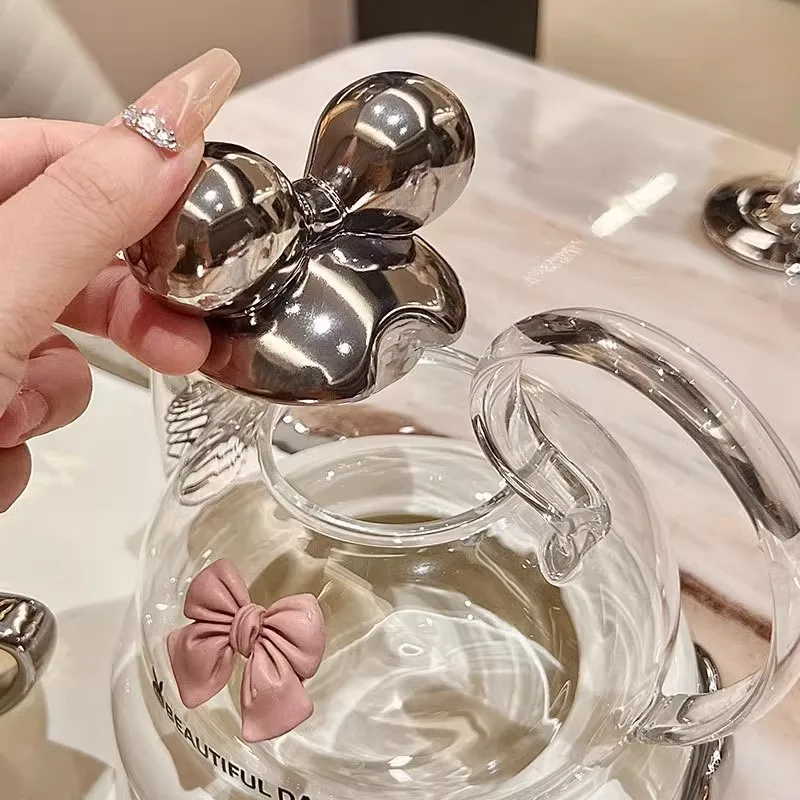 High Beauty Flower Tea Set Home Heatable Ceramics Teapot Teacup Set Gift Box Packaging