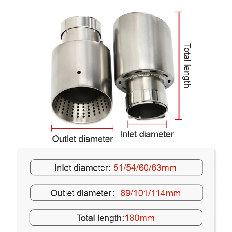 Car Exhaust Tip System 1 Pcs Matte Stainless Steel Car Exhaust Tip System Pipe Universal Exhaust Tip For VW GTI MK7 Golf7 Nozzle 60MM 63mm Muffler