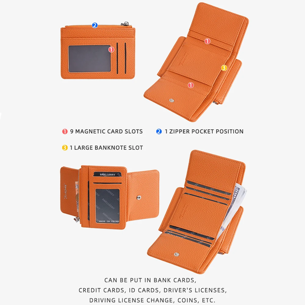 Fashionable Lychee Pattern Card Holder Wallet with Cash Slot Pu Leather Ultra-Thin Minimalist Wallet Unisex Travel Wallet